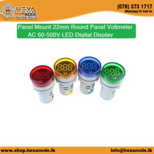 22mm Round Panel Voltage Indicator 60V-500V AC