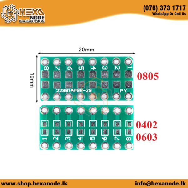 0805 0603 0402 To DIP PCB Conversion Board
