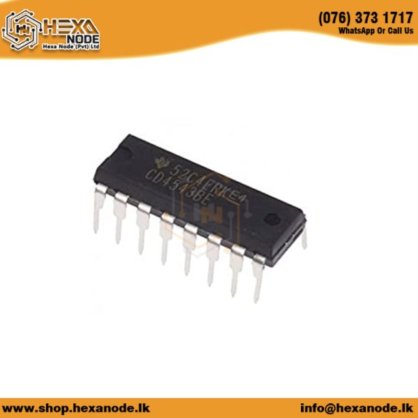 CD4543 DIP BCD To 7-Segment Latch/Decoder/Driver with Phase Input