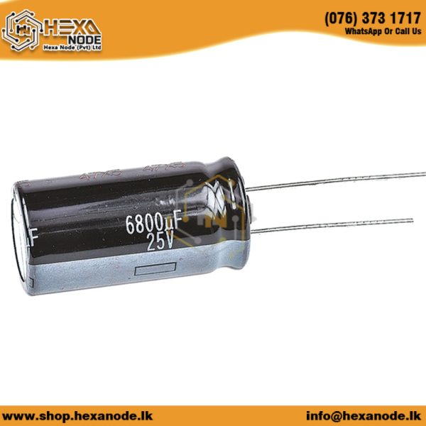 6800µF / 6800uF 25V Electrolytic Capacitor