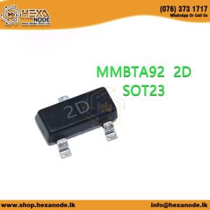 MMBTA92 2D SOT-23 -300V -100mA PNP High-Voltage Transistor