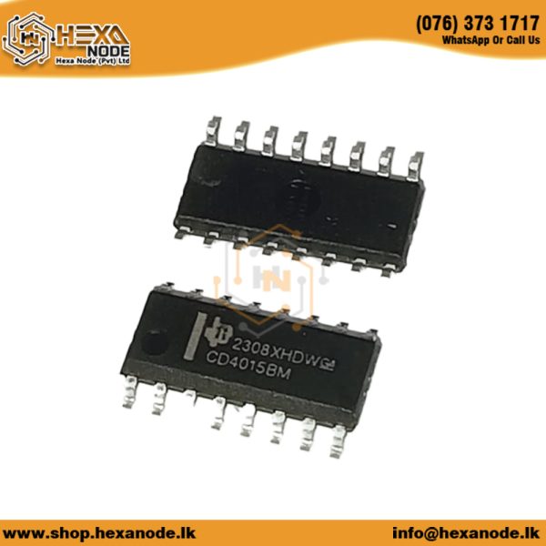 CD4015 SOP Dual 4-Bit Serial-In/Parallel-Out Shift Register
