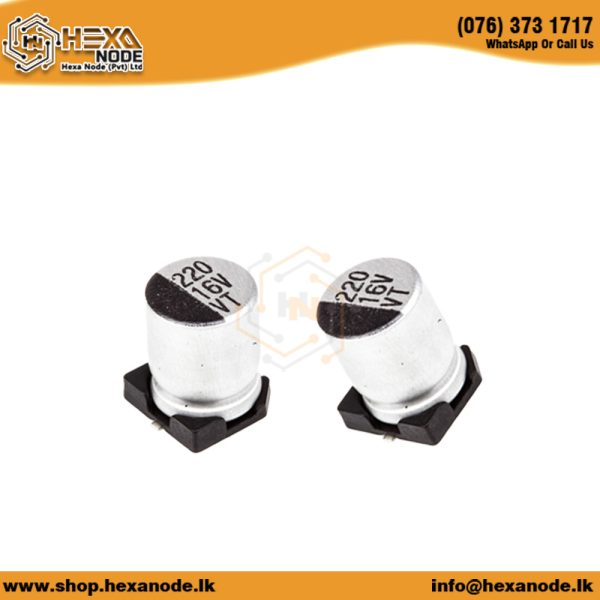 220UF 16V 6.3X7.7mm SMD Electrolytic Capacitor