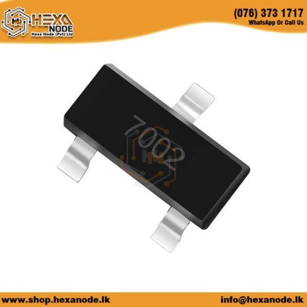 2N7002 7002 SOT23 N-Channel Verticol D-Mos Transistor 60V 180mA