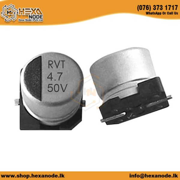4.7UF 50V 4X5.3mm SMD Electrolytic Capacitor