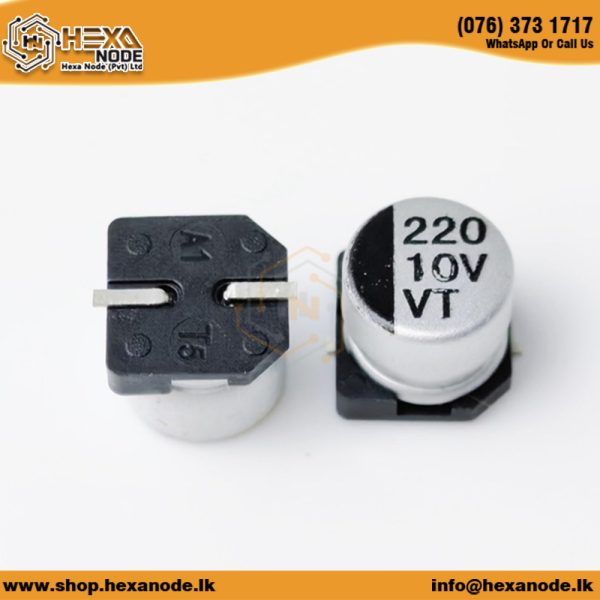220UF 10V 6.3X5.3mm SMD Electrolytic Capacitor