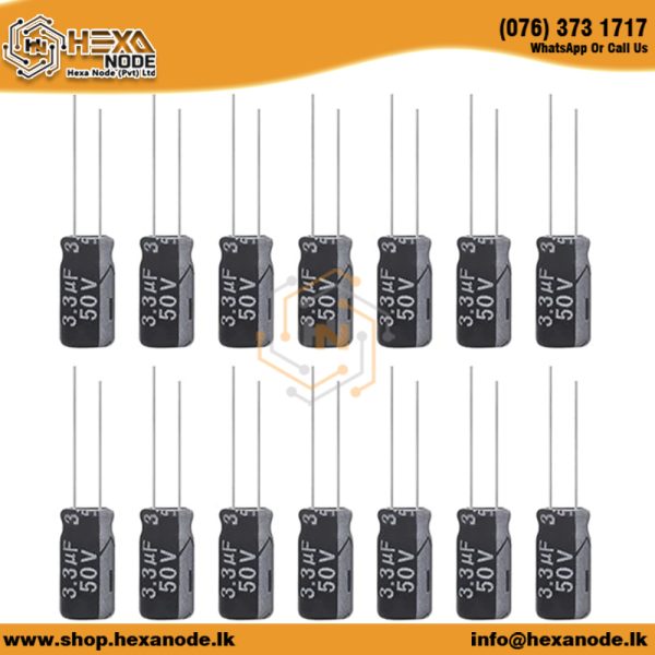 3.3µF / 3.3uF 50V,400V Electrolytic Capacitor