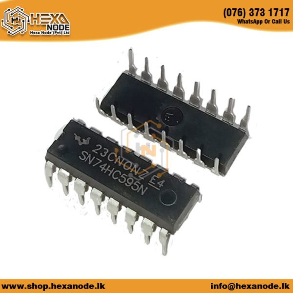 74HC595 DIP 8-Bit Serial-Input/Serial or Parallel-Output Shift Register With Latched 3 State Outputs IC