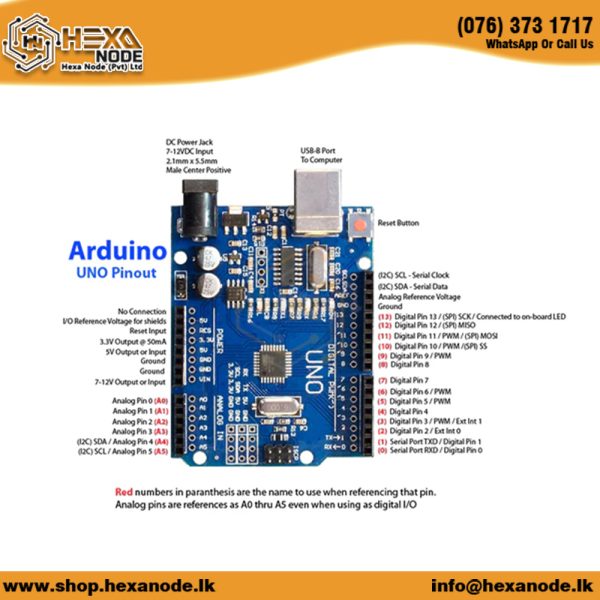 ARDUINO UNO REV 3 WITH Atmega328P-AU Microcontroller – Arduino UNO NORMAL - Image 3