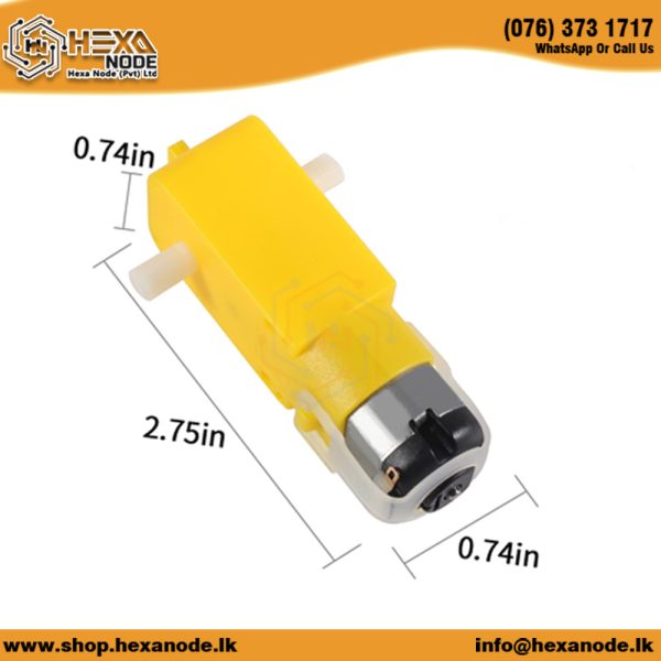 Gear Motor With Plastic Housing (No Wheel) - Image 2