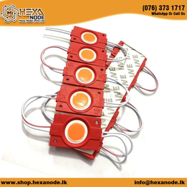 12Vdc 2.4W Coin LED Module DC Led Lighting - Orange - Image 2