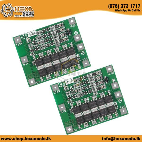 LI-ION 18650 4S 40A BMS Battery Protection Board 14.4V 14.8V 16.8V