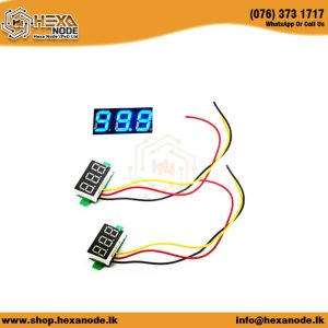 0.28" Blue Color Digital Voltage Meter DC 0-100V DC