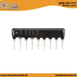 330Ohm / 330R 9 Pin Thru Hole Resistor Array