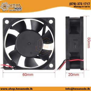 60mm X 60mm X 20mm 12VDC Fan