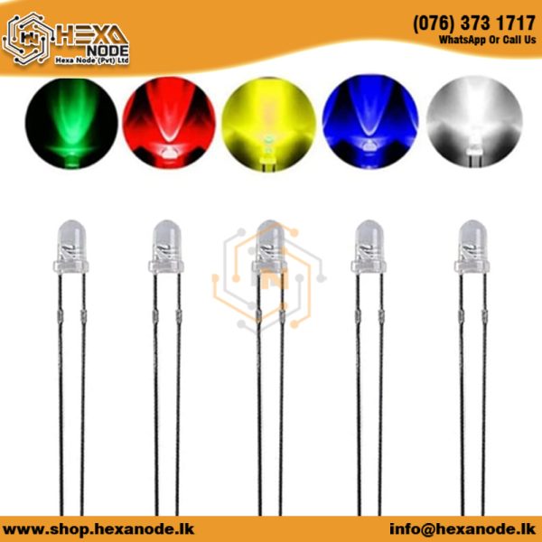 3mm Clear LED - All Colors