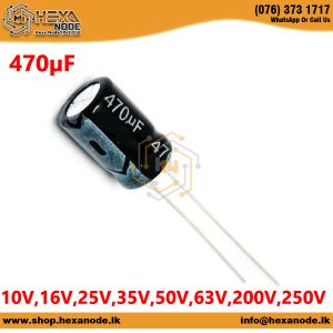 470uF / 470µF 10V,16V,25V,35V,50V,63V,200V,250V Electrolytic Capacitor