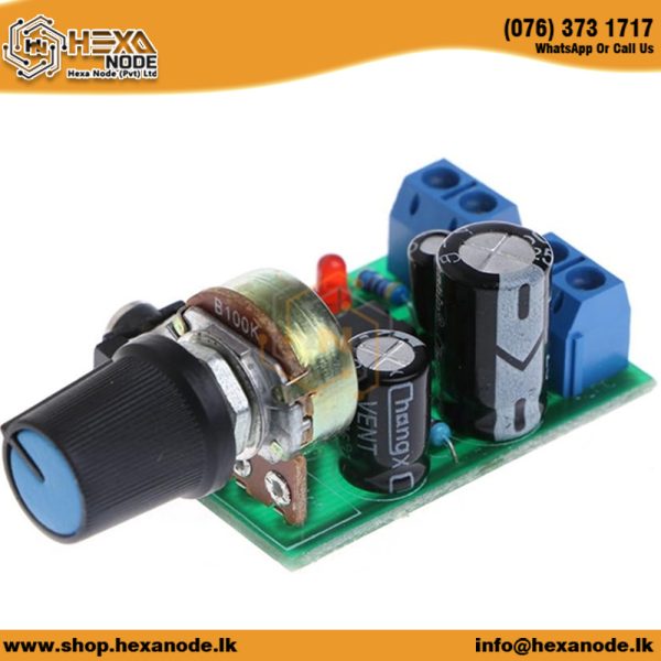 LM386 Audio Amplifier Module DC 3V-12V with Volume Control
