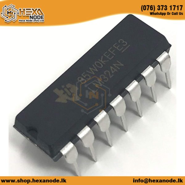 LM324N DIP 3-30VDC 50mA Quad Operational Amplifier