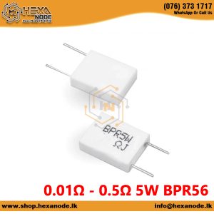 0.01Ω - 0.5Ω 5W BPR56 Vertical Mounting Wire Wound Ceramic Non-Inductive Cement Resistor