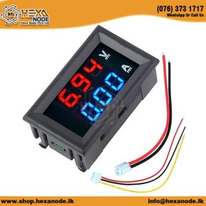 0-100VDC 10A Digital Voltmeter & Ammeter Dual Display