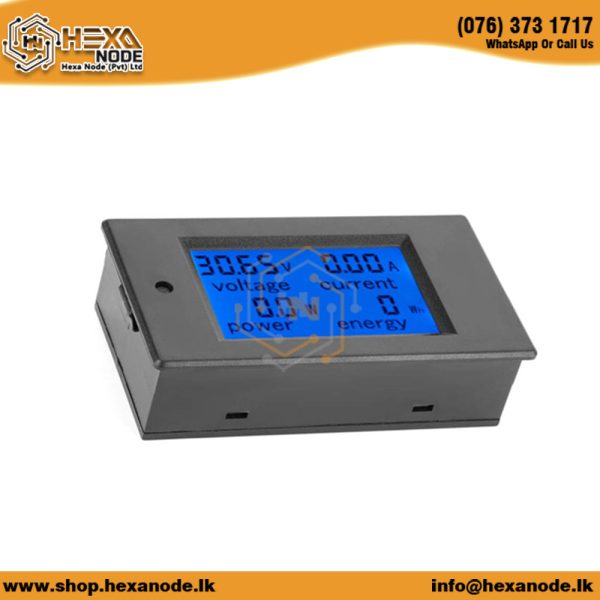 100A 230V AC Single Phase LCD Digital Current, Voltmeter Power Factor Energy Meter With Open CT Coil LCD Backlight