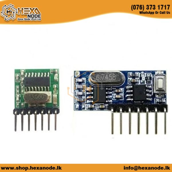 433MHz RF Transmitter And Receiver Module With 4 Channel Output