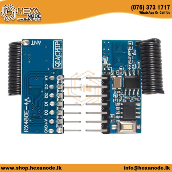 433MHz RF Transmitter And Receiver Module With 4 Channel Output - Image 2