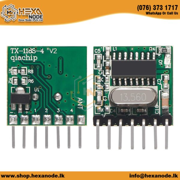 433MHz RF Transmitter And Receiver Module With 4 Channel Output - Image 3