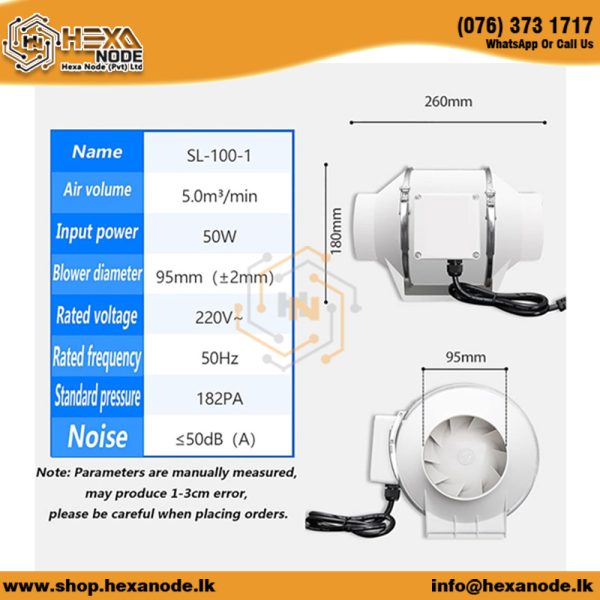 SL-100 Exhaust Blower - Image 2