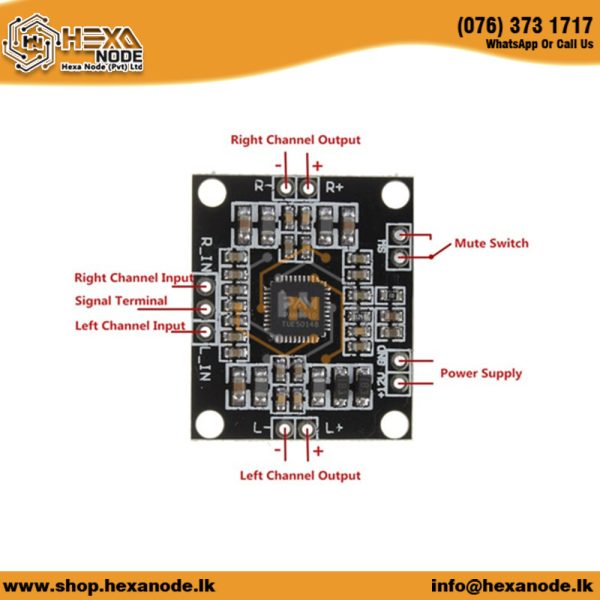 PAM8610 Digital Power Amplifier Board 15WX2 - Image 3