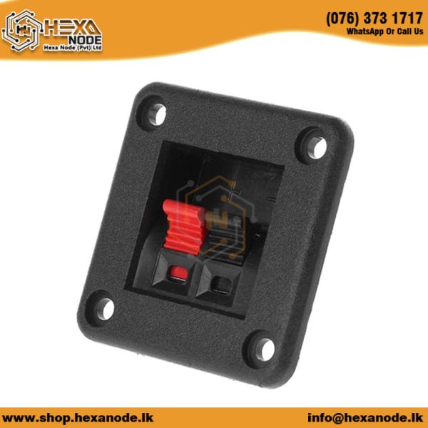 Speaker Terminal Square 2 Pin 1 Row Large - Image 2