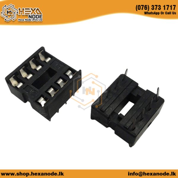8 Pin 0.3Inch / 2.54mm Pitch IC Base