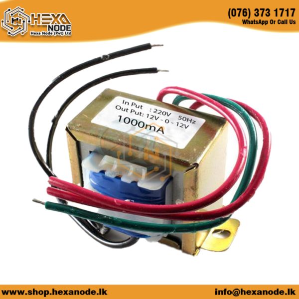 12V-0-12V 1A Center-Tap Transformer