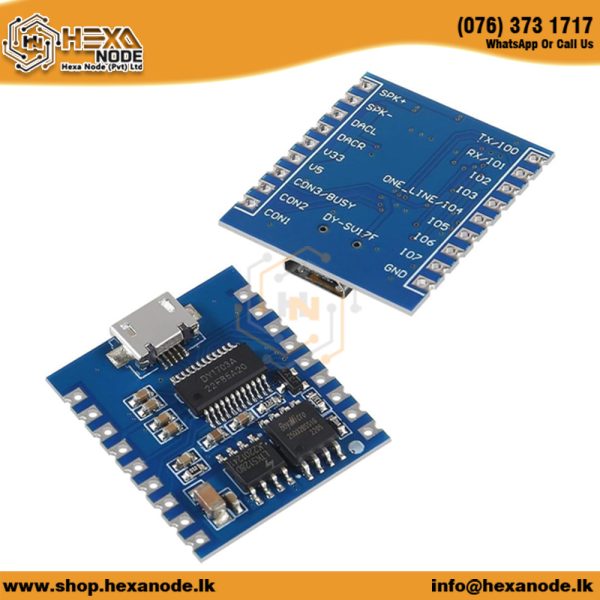 128Mbit / 4MB Flash DY-SV17F MP3 Module - Image 2