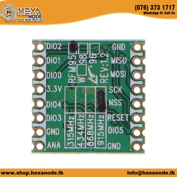 RFM95 RFM95-915MHz LORA SX1276 Wireless Transceiver Module - Image 2