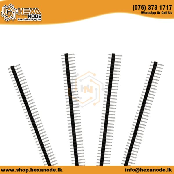 2.54mm Male Pin Header 40 Pin - Black