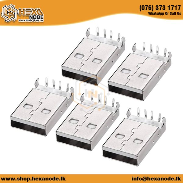 PCB Mount USB Socket 90deg Bend Type - Image 2