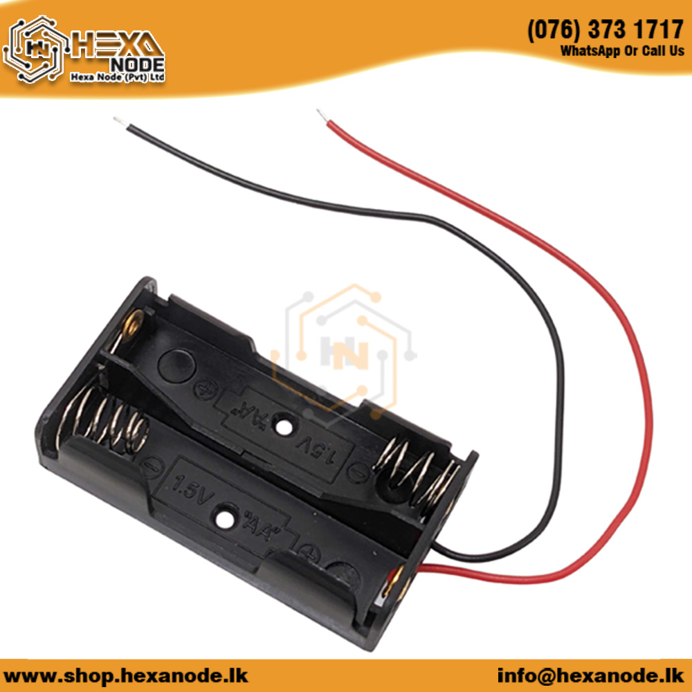 2 Way AA Wired Battery Holder