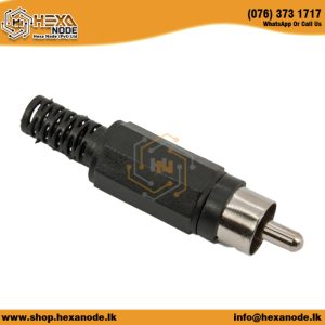 RCA Jack Plastic Black