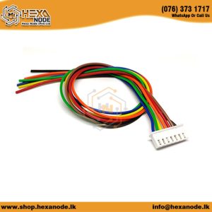 Long 2.54mm 7-Way PCB Mount Wire Clip with Socket (XH-7PX-300MM)