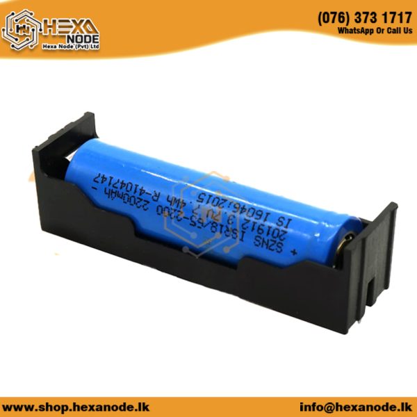 18650 X 1 Heavy Duty battery Holder PCB Mount Type - Image 2
