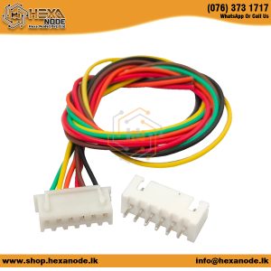 Long 2.54mm 6-Way PCB Mount Wire Clip with Socket (XH-6PX-300MM)