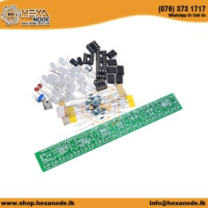 DIY 20 LED LM358 Sound Level Indicator Equalizer with On-Board Microphone and All Components