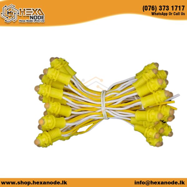12VDC 50LED String Yellow - Total Length is 11.5 feet (~3.5m) Gap Between Two LED is 8cm