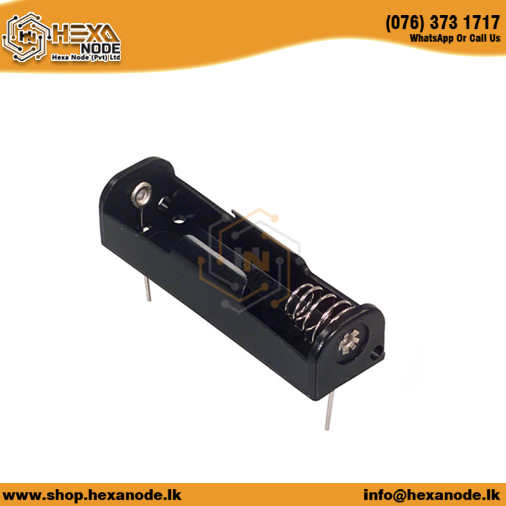 1 Way AA PCB Mount Battery Holder