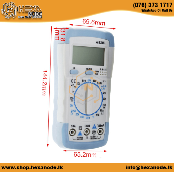 ANENG A830L Digital Multimeter - Image 2