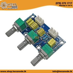 Passive Tone Preamp Amplifier with Bass, Low/High & Volume Adjustment