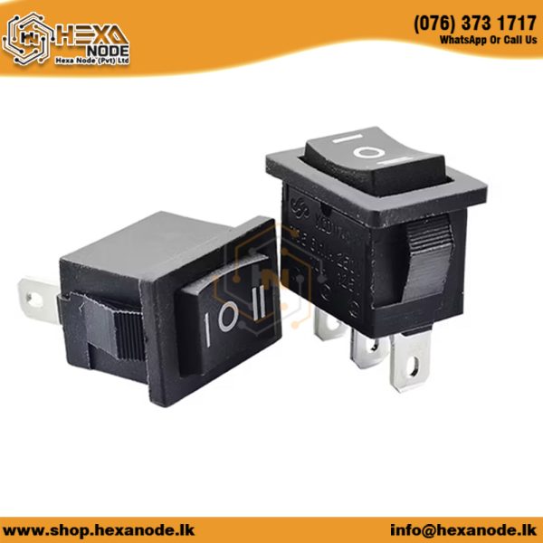 KCD11-101 3PIN SPDT Rocker Switch Small ON/OFF/ON – Hexa