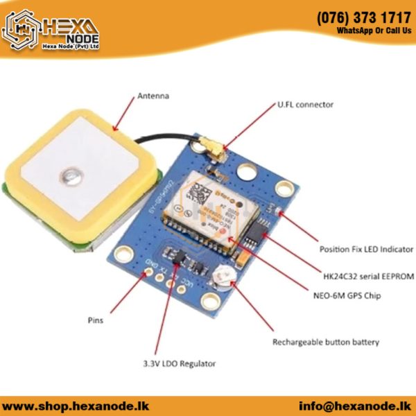 UBLOX NEO-6M GPS Module - Image 2